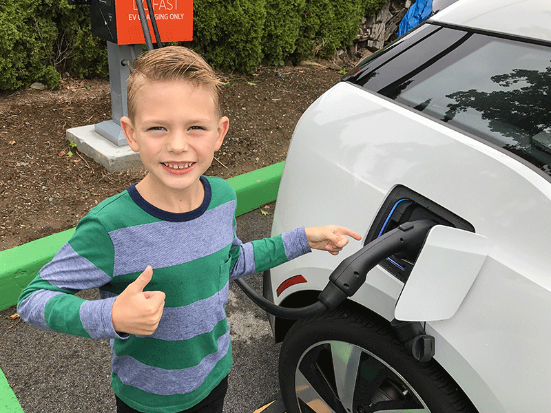 EV charging station rebate from holy cross energy
